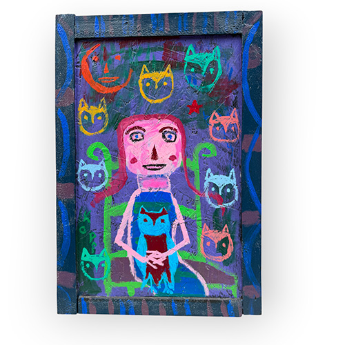 Jim Kopp 16x24 "Parliment of Owls" on Wood WP6546